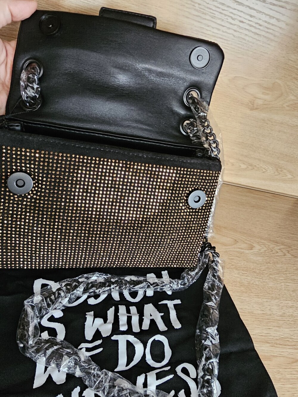 Kurt Geiger Mini Fabric Drench Kesington Bag. - Picture 12 of 14